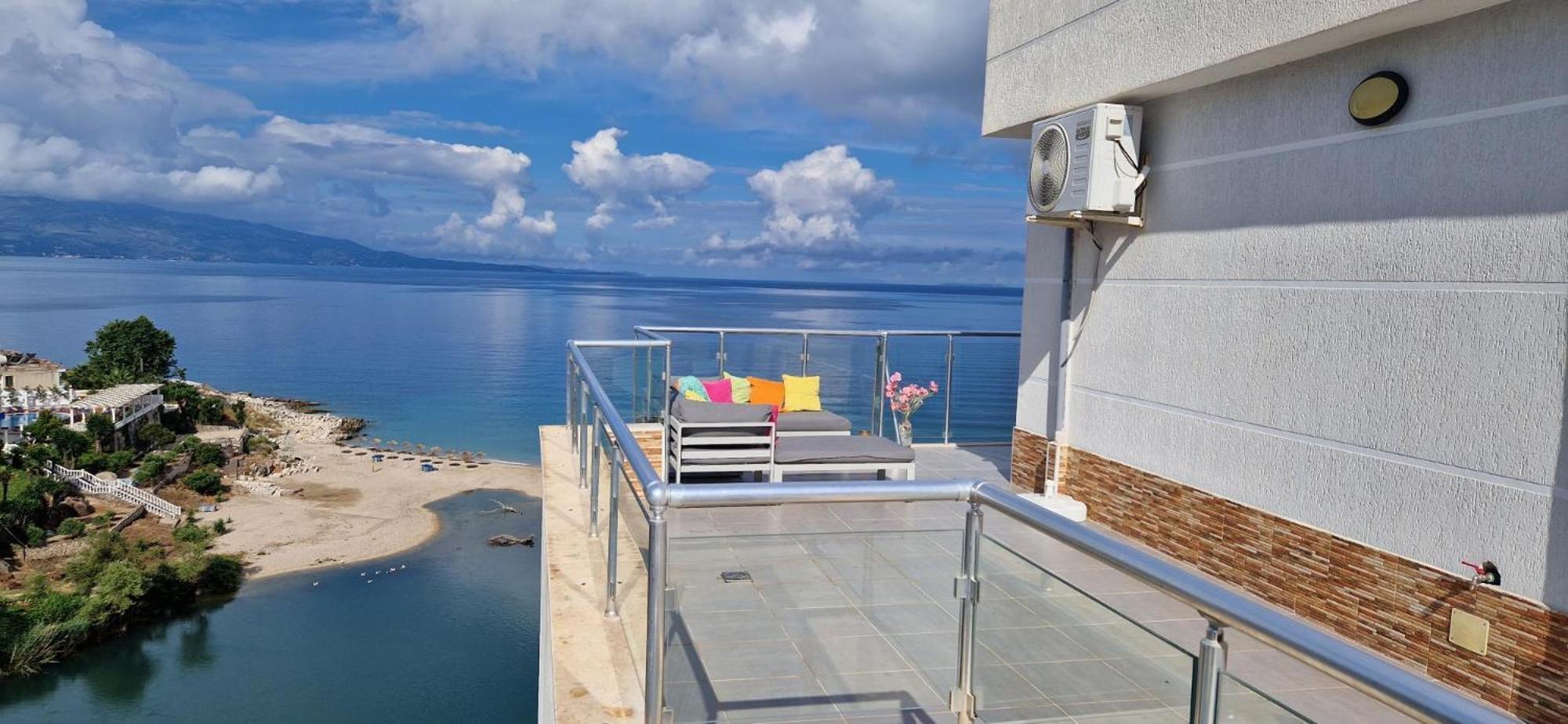 Appartement Sadet's Luxus Penthouse Saranda  Extérieur photo